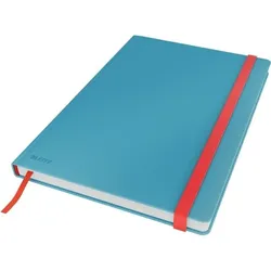 LEITZ Notizbuch Cosy B5 fester Einband kariert blau Packung mit 5 Stück