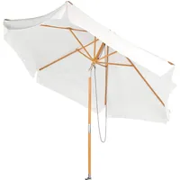 Royal Gardineer Neigbarer Sonnenschirm mit Holzgestell, UV-Schutz 50+, Ø