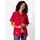 Casual Looks Blusenjacke CASUAL LOOKS, Damen, Gr. 54, rot, 100% Baumwolle, Jacken Blusenjacke
