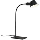 Briloner Leuchten - Tischlampe flexibel, Tischleuchte verstellbar, Schreibtischlampe Kippschalter, 1x E27 max. 10 W, Schwarz, 65 cm