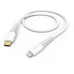 Hama Ladekabel, USB-C - Lightning, 1,5 m, Weiß USB-Kabel, Lightning, USB-C, (150 cm) weiß