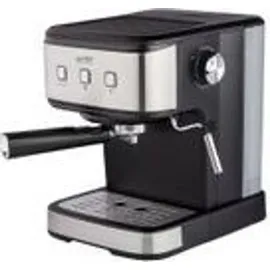 First Austria TZS First Austria Espresso Siebträgermaschine schwarz + 2-in-1 Messlöffel und Tamper