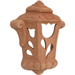 BISCOTTINI INTERNATIONAL ART TRADING BISCOTTINI Dekorative Außenlaterne 33x14x41 cm - Gartenkerzenlaterne - Wandlaterne aus Terrakotta, hergestellt in Italien