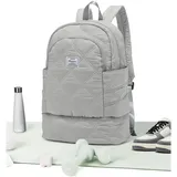 VENATIN Gym Rucksack damen Sportrucksack mit Schuhfach und Nasstasche,Wasserdichter Freizeitrucksack Sportrucksack Sporttasche für Schwimmen Yoga,Handgepäckrucksack Reise-Laptop-Rucksack,Silbergrau
