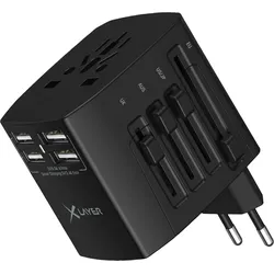 XLayer Internationaler Reisestecker weltweit schwarz