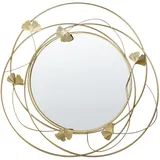 Beliani Wandspiegel Gold Metall Glamour Anglet 47 cm