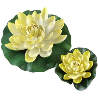Hobby Aquaristik Hobby Seerose gelb - künstliche Teichpflanze 1 St