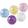 Brunnen 103668306 Gummiball Flummi Glitter, sortiert
