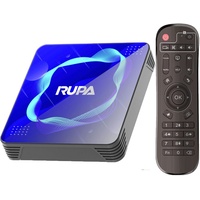 RUPA Android TV Box 11.0, Smart TV Box 4GB RAM 32GB ROM Amlogic S905W2 Media Box Unterstützung 2.4G/5.8G WiFi BT5.0 HDMI 3.0 100M 3D 4K HD TV Box mit Fernbedienung