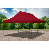 Faltpavillon Faltzelt Pavillon 4x6m Bordeaux Gartenzelt Klappzelt Wasserdicht