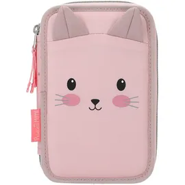 DEPESCHE 2-Fach Federtasche Katze