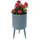 DanDiBo Ambiente Blumenhocker 27 x 27 x 15 cm Grau