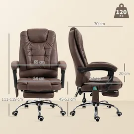 Vinsetto Mikrofaser Braun