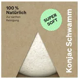 Hydrophil Konjac-Schwamm weiß