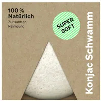 Hydrophil Konjac-Schwamm weiß