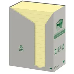 Post-it® Recycling Notes Haftnotizen 655-1T gelb 16 Blöcke