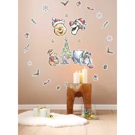 KOMAR Winnie the Pooh Christmas Wandtattoo 50 x 70 cm