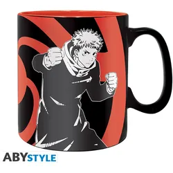 JUJUTSU KAISEN - Tasse - 460 ml - Gruppe schwarz und weiß
