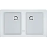 Franke BFG 620-86 rechts Einbauspüle Glacier/Material Siebkorb-Excenterventil 860 x 500 mm