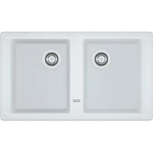 Franke BFG 620-86 rechts Einbauspüle Glacier/Material Siebkorb-Excenterventil 860 x 500 mm