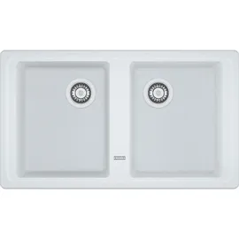 Franke BFG 620-86 rechts Einbauspüle Glacier/Material Siebkorb-Excenterventil 860 x 500 mm