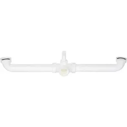 Ablaufverbinder 1 1/2'' Länge(Mitte x Mitte): 580mm für Doppelspülen m. zentr. Abgang