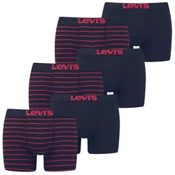 Levis Herren Boxershort Men Vintage Stripe YD Boxer 4er 6er 8er Multipack in S Rot / Schwarz