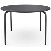 vente-unique Gartentisch Ø 110 x 74 cm Dunkelgrau