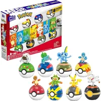 Nintendo MEGA Pokémon Trainerteam Pikachu Bisasam Glumanda Schiggy Pokeball
