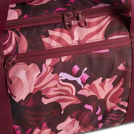 Puma Barrel Bag Floral Ribbon ruby shimmer/poised pink