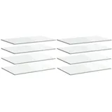 vidaXL Bücherregal-Bretter 8 Stk. Hochglanz-Weiß 80x50x1,5 cm