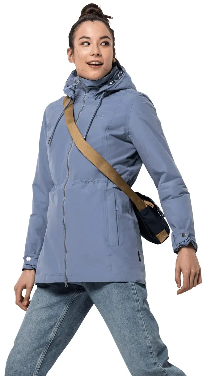 Jack Wolfskin Winterjacke Wildwood blau Damen