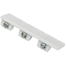 GARDINIA Endstück für Flächenvorhangschienen 3-läufig Weiß 2-er Pack