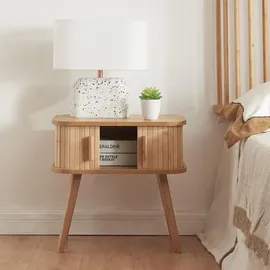 [en.casa] Nachttisch Nordkapp mit 2 Türen