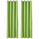Beautissu 2er Set Ösenschal Amelie Luna thermo 140x245 cm Grün