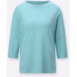 Casual Looks WITT WEIDEN 3/4-Arm-Shirt in ozean-ecru-gemustert | Gr.: 42,