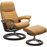 Stressless Relaxsessel STRESSLESS Consul Sessel Gr. Material Bezug, Material Gestell, Ausführung / Funktion, Maße B/H/T, gelb (honey) Lesesessel und Relaxsessel