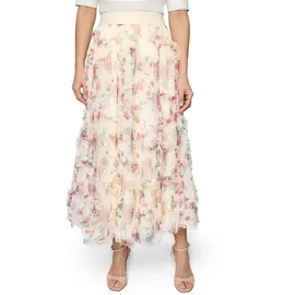 Iro Midirock Damen Floral Weiß 40