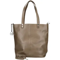 Shopper CAPRICE "Caprice Taschen Nappaleder", Damen, Gr. one size, braun, Leder, Taschen
