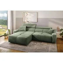 Jockenhöfer Eckcouch Polyester L-Form 3-Sitzer Grün