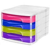 CEP Schubladenbox Happy, 4 Schbe, bunt