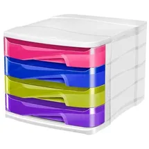 CEP Schubladenbox Happy, 4 Schbe, bunt