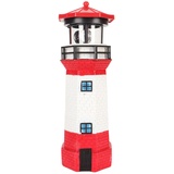 CWOQOCW POHOVE Solar-Leuchtturm, LED-rotierender Leuchtturm, 360 Grad drehbare Solarlampe, LED-drehende Solar-Gartenleuchten, wasserdichte Beacon-Lampe, Outdoor-Ornament-Dekoration für Rasen,