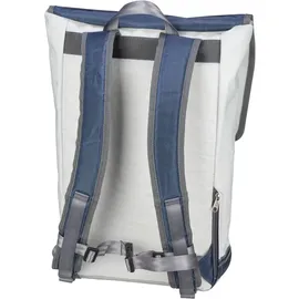 360 Grad Landgang Rucksack Weiß-Blau