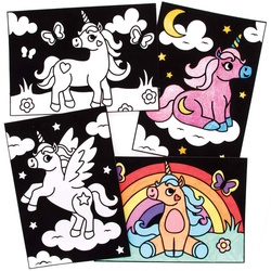 Fensterdekorationen-Anhänger "EInhorn"  (pro Set 10) Bastelsets