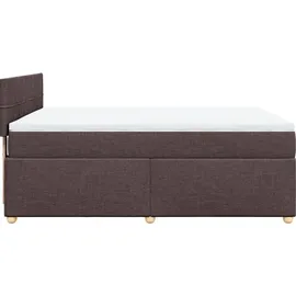 vidaXL Boxspringbett 140 x 200 cm Dunkelbraun