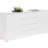 HBZ Sideboard 165 x 80 x 40 cm Weiß Hochglanz