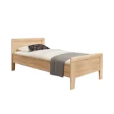 bv-vertrieb Bett Seniorenbett 100x200 Komfortbett Liegehöhe 4-fach verstellbar #3146, Seniorenbett 100x200 Eiche sägerauh Komfortbett Eiche - (3146) beige