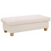 Home Affaire Hocker »Lyla«, mit Stauraum, Breite 131 cm beige