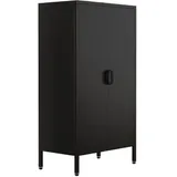 VCM Stahl Kommode Sideboard Flokas M - schwarz,